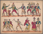 Toy theatre sheet published by M & B Skelt for The Brigand