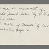 Chamberlin, W.H. - Hood's Second Sortie