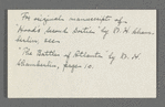 Chamberlin, W.H. - Hood's Second Sortie