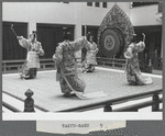 Japanese bugaku dancers performing at New York City Ballet (Takyu-raku)