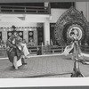 Japanese bugaku dancers performing at New York City Ballet (Kashun-raku)
