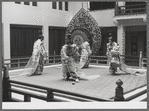 Japanese bugaku dancers performing at New York City Ballet (Tagyu-raku polo game)