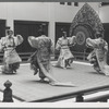 Japanese bugaku dancers performing at New York City Ballet