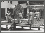 Japanese bugaku dancers performing at New York City Ballet