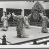 Japanese bugaku dancers performing at New York City Ballet (Tagyunshu polo game)