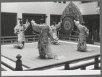 Japanese bugaku dancers performing at New York City Ballet (Tagyunshu polo game)