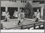 Japanese bugaku dancers performing at New York City Ballet (Kashun-raku)