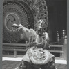 Japanese bugaku dancers performing at New York City Ballet (Ryo-o - general holding a riding crop)
