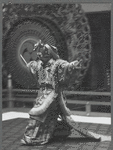 Japanese bugaku dancers performing at New York City Ballet (Ryo-o - general holding a riding crop)