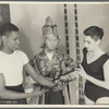 Arthur Mitchell and Diana Adams with one of the Japanese Imperial Household Dancers