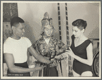 Arthur Mitchell and Diana Adams with one of the Japanese Imperial Household Dancers