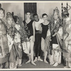 New York City Ballet dancers Diana Adams, Arthur Mitchell, and Melissa Hayden with members of the Japanese Imperial Household Dancers