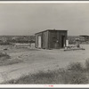 Home of rural rehabilitation client, Tulare County, California. They bought twenty acres of raw unimproved land with a first payment of fifty dollars which was money saved out of relief budget (August 1936)