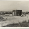 Home of rural rehabilitation client, Tulare County, California. They bought twenty acres of raw unimproved land with a first payment of fifty dollars which was money saved out of relief budget (August 1936)
