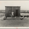Home of rural rehabilitation client, Tulare County, California. They bought twenty acres of raw unimproved land with a first payment of fifty dollars which was money saved out of relief budget (August 1936)