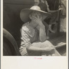 Douglas, Georgia. Wife of sharecropper in town to sell their crop at the tobacco auction