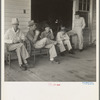 South Carolina. Livery stable gang talking politics in the country of Senator "Cotton Ed" Smith
