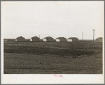 United States government camp for migratory workers (Farm Security Administration-FSA), Westley, California. Pre-fabricated steel shelters replace the use of tents and tent platforms in this newly constructed camp