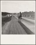 On U.S. 101 near San Luis Obispo, California. Itinerant worker. Not the old "Bindle-Stiff" type