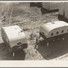 Farm Security Administration (FSA) migrant labor camp. Two trailers, one to be used by camp manager for living quarters and office, the other as a clinic and health center