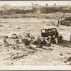 Migratory families at 7 a.m. near Imperial Valley, California