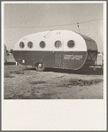 Farm Security Administration (FSA) migratory labor camp, Calipatria, Imperial Valley, California. Part of mobile camp unit, moving from harvest to harvest with workers ...