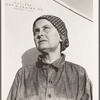 Calipatria, Imperial Valley. In FSA (Farm Security Administration) emergency migratory labor camp. Left Oklahoma December 11, 1937 with husband and two children and son-in-law. Ex-tenant farmers on third and fourths in cotton