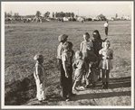 Children of migratory pea pickers in Brawley camp