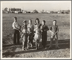 Children of migratory pea pickers in Brawley camp