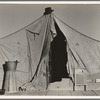One of a row of tents, home of a pea picker. Near Calipatria, Imperial Valley, California