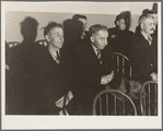 Salvation Army, San Francisco, California. In the hall an audience awaits the return of the army for the meeting to open