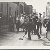 Salvation Army, San Francisco, California. Army contributes first to the tambourine (two dollars), outside contribution about seventy-five cents, all from drunks and the like