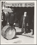 Salvation Army, San Francisco, California. Soldier: "I go panhandling every night at bars and places. You wouldn't want a picture of that, it's just beggin"