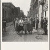 Salvation Army, San Francisco, California. Girls' Sunday school class sings between preaching