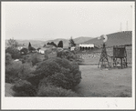 Small farm in the coast range foothills. Alameda County, California