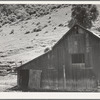 Barn in a valley back of Mission San Jose. Santa Clara County, California