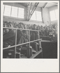 Student audience listening to Peace Day address of General Smedley Butler. Berkeley, California, University of California