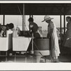 Laundry facilities in Farm Security Administration (FSA) migrant labor camp. Westley, California