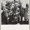 Tulare County. Farm Security Administration (FSA) camp for migrant agricultural workers. Children who attend nursery school. California. Farmersville camp