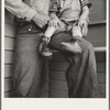 Tulare County. In Farm Security Administration (FSA) camp for migratory workers. Baby with club feet wearing homemade splints inside shoes [Farmersville, Calif.]