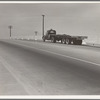 Between Tulare and Fresno. Overpass on U.S. 99. California