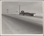 Between Tulare and Fresno. Overpass on U.S. 99. California