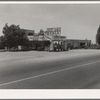 Near Kingsburg. Small independent gas stations litter the highway. California