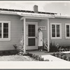 Tulare County, California. Farm Security Administration (FSA) camp for migratory agricultural workers at Farmersville. Resident nurse and clinic building of Agricultural Workers' Health and Medical Association