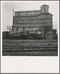 Grain elevator along railroad yard. North Platte, Nebraska