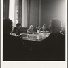 Committee of Chicago board of aldermen in city hall. Chicago, Illinois