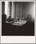 Committee of Chicago board of aldermen in city hall. Chicago, Illinois