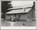 Tobacco sharecroppers and family at back of their house. Person County, North Carolina