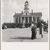 Courthouse, Pittsboro, North Carolina. Note ever present Confederate States of America monument