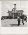 Courthouse, Pittsboro, North Carolina. Note ever present Confederate States of America monument